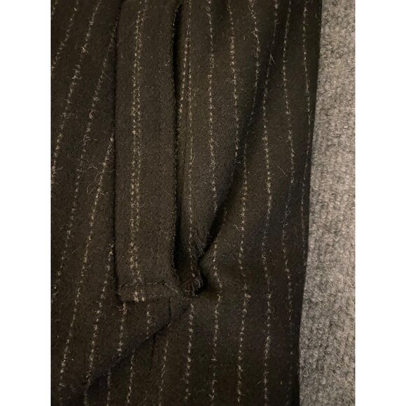 Marc Ecko Double Breasted Chalk Striped Wool Overcoat 40L Heavy Fleece-Lining - Picture 16 of 16